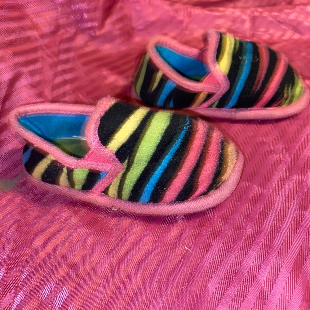 Colorful Striped Kids Shoes size medium